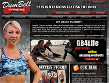 Tablet Screenshot of dumbellfitness.com